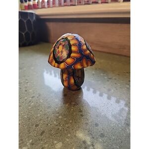 Vintage San Francisco Candle Company Millefiori Design Mushroom Candle, Retro